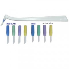  Premium Plus Disposable Brush Applicators - Regular - 100 pcs/box